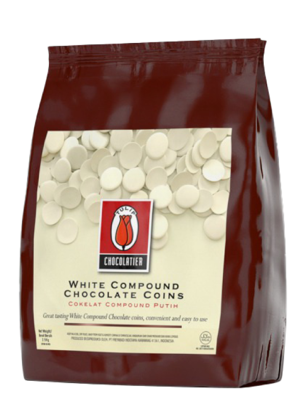 ทิวลิป ไวท์ ช็อกโกแลตคอมพาวด์ คอยส์