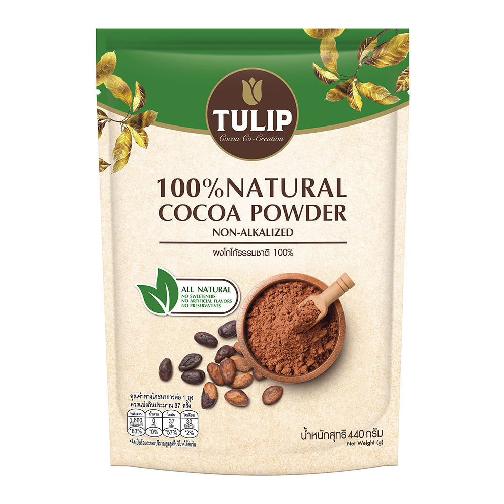 ทิวลิป 100% เนเชอรัลโกโก้ ผงโกโก้ธรรมชาติ
