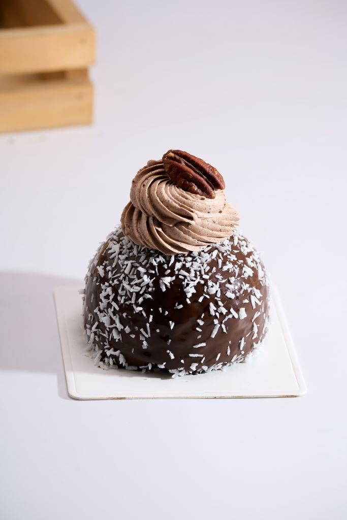 Cocoa Coconut Caramelized Cake