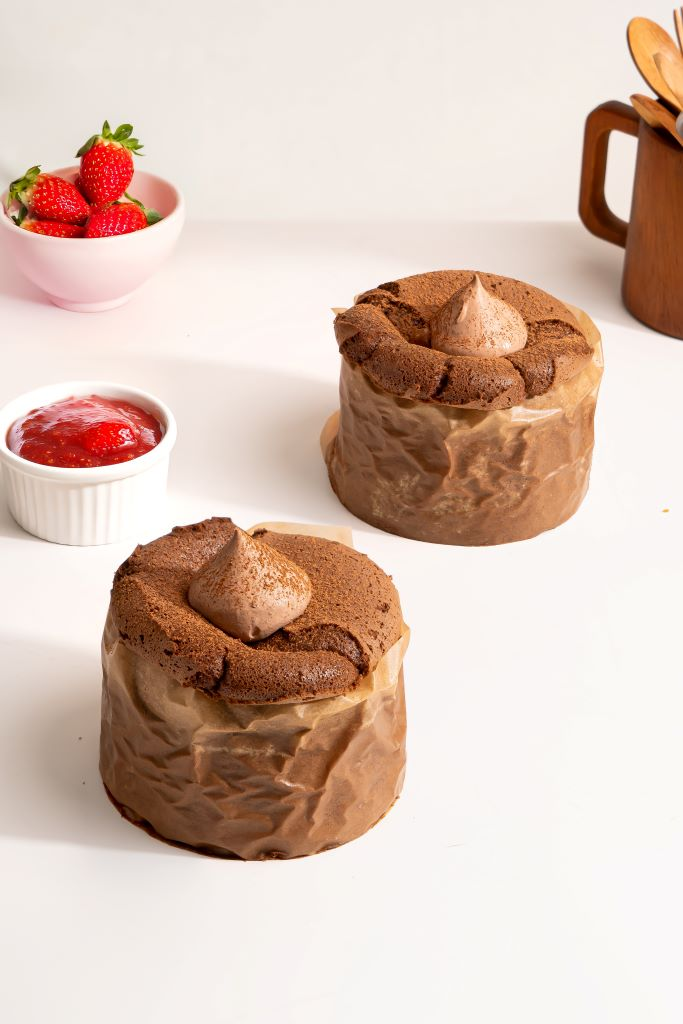 Cocoa Berry Castella Cake